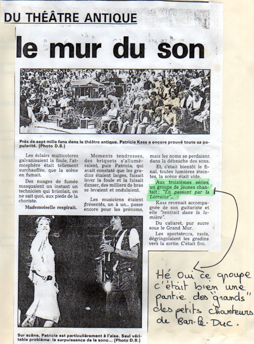 LE MUR DU SON