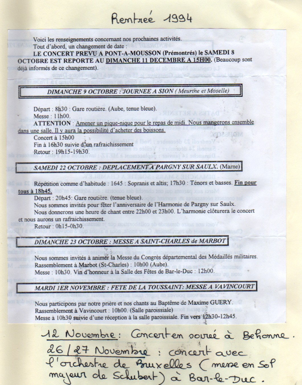 RENTREE 1994