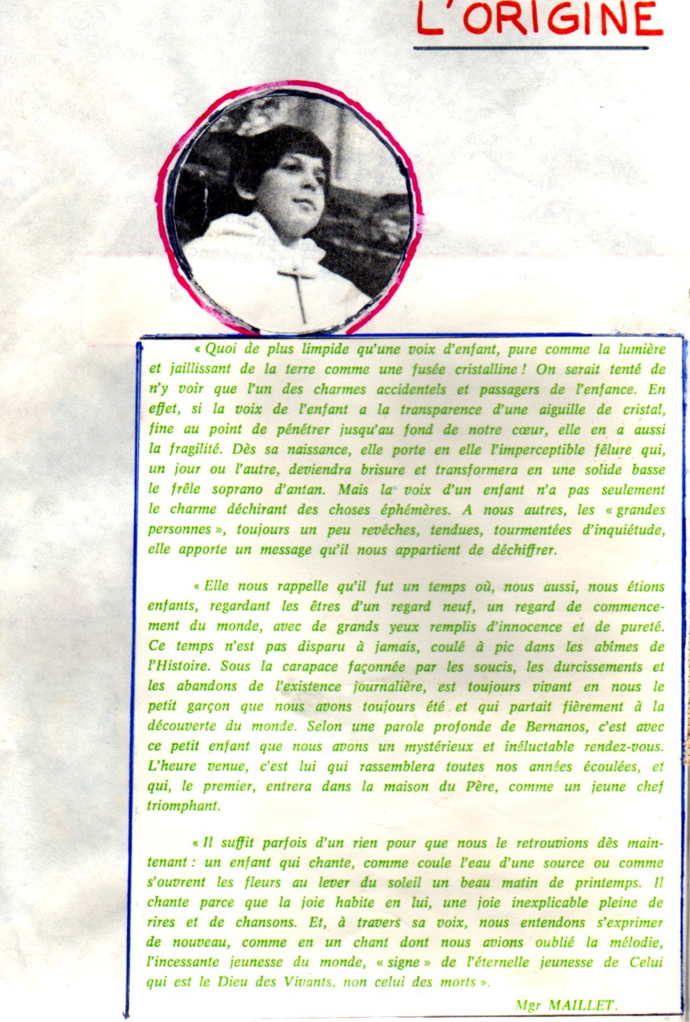 ORIGINE