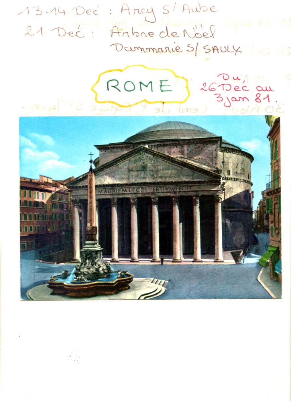 ROME FIN 1980 DEBUT 1981