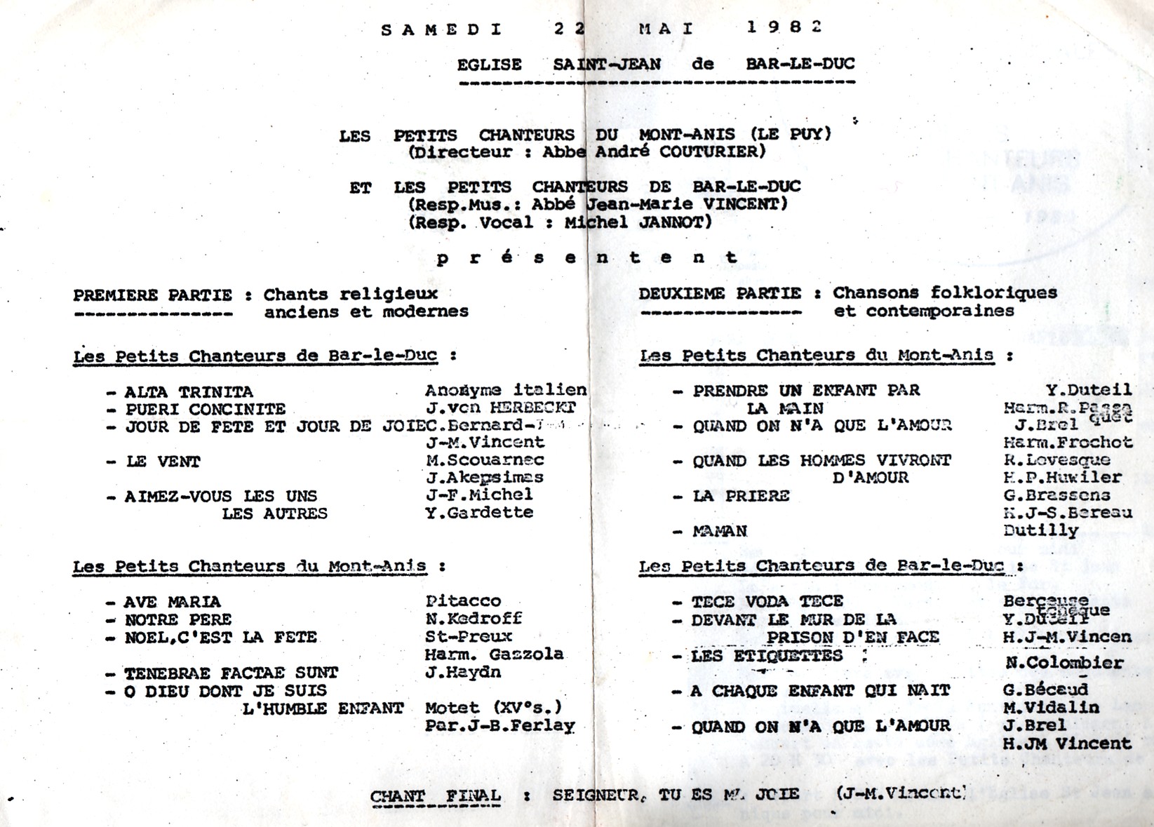 PROGRAMME